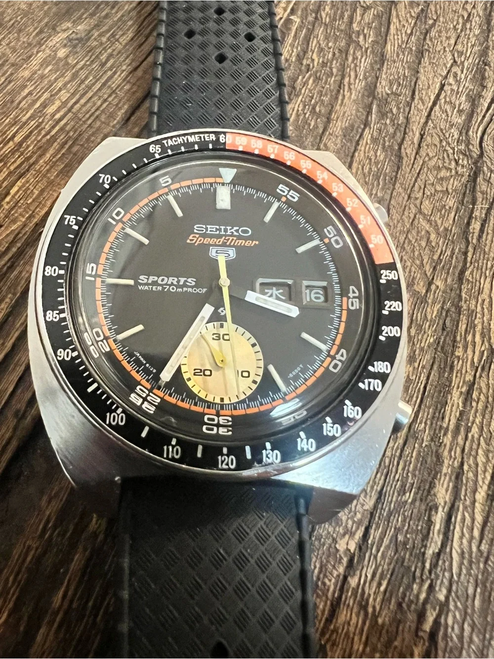 Vintage Seiko 5 Sports Speed-Timer 6139-6030 Chronograph April 1970 Proof Dial